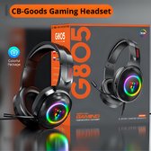 CB- Casque de jeu Goods G805 - Microphone - Suppression du bruit - RVB - Son Surround 7.1 - PC/PS4/PS5/XBOX/ Switch - Zwart