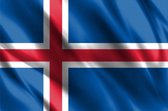 CHPN - Vlag - Vlag van IJsland - IJslandse vlag -IJslandse Gemeenschap Vlag - 90/150CM - Iceland flag - Vlag van IJsland - Reykjavic