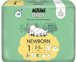 Muumi Baby luiers maat 1 - 2-5 kg - 25 stuks