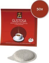 Zicaffè Gustosa - 50 Dosettes de café ESE 44 mm - Café sicilien de qualité supérieure - Café expresso d'Italie - Pour expresso, ristretto, cappuccino, robu
