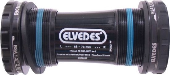 Elvedes Bottom Bracket Shimano Kunststof/staal 86-92 Mm Zwart 24 Mm van Elvedes — afbeelding 4