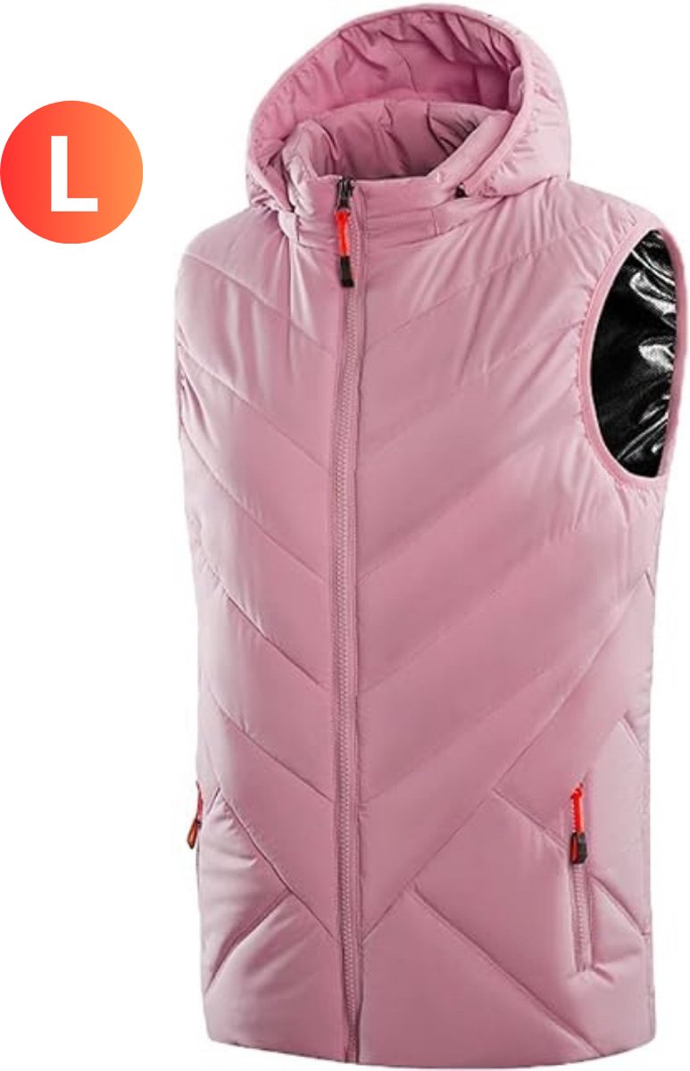 Nivard Verwarmde Bodywarmer Heated Vest Elektrische Bodywarmer Extra Warm – Vrouwen Roze