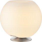 Kooduu Sphere Brushed Silver - Enceinte Bluetooth portable, lampe LED à intensité variable et refroidisseur à vin - Musique et lumière pour l'intérieur et l'extérieur : fêtes, dîners, anniversaires, etc.