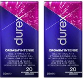 Durex Orgasm Intense - Stimulerende Gel voor Intensere Orgasmen - 2 x 10 ml (40 toepassingen)