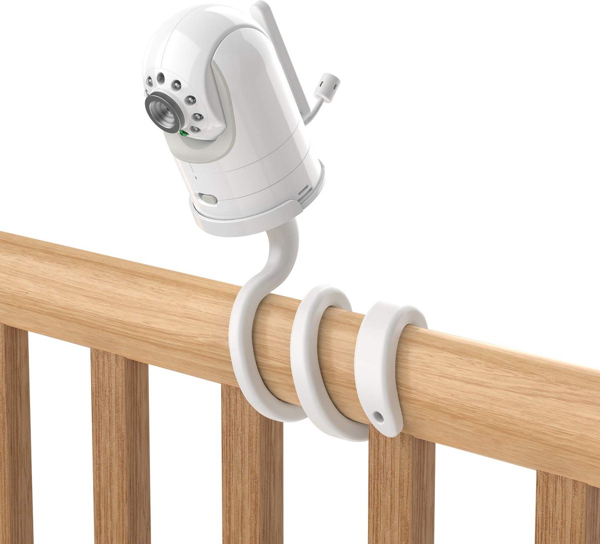 Camerahouder - Geschikt voor - Flexibele houder voor Baby Optics DXR-8 en DXR-8 Pro babyfoons - Wit