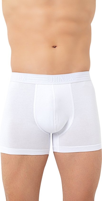 2 pack-Katoen-Boxershort Heren-Onderbroek Heren-Cadeau Voor Heren-Wit-M