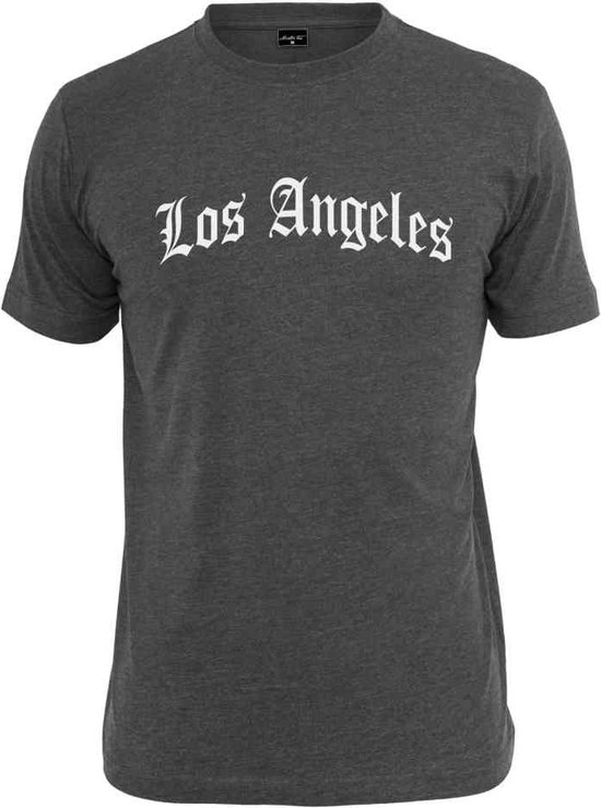 Mister Tee - Los Angeles Wording Heren T-shirt - XL - Grijs
