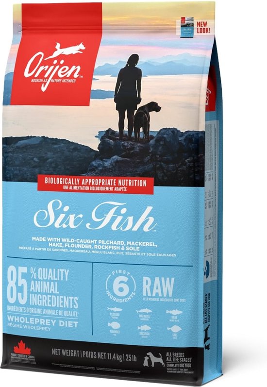 Orijen whole prey 6 fish dog - 11,4 KG