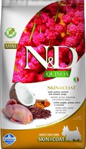 N&D Quinoa hondenvoeding Skin & Coat small breed Kwartel 2.5 kg.