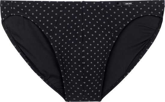 HOM Max comfort micro briefs (1-pack) - heren micro slip microfiber - zwart dessin - Maat: XXL