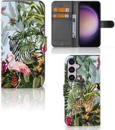 Telefoonhoesje met Pasjes geschikt voor Geschikt voor Samsung Galaxy S24 Plus Jungle