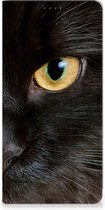 Beschermhoesje Geschikt voor Samsung Galaxy A15 Telefoonhoesje Zwarte Kat