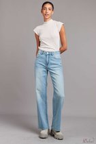 Pantalon Toxik3 taille haute coupe droite bleu clair