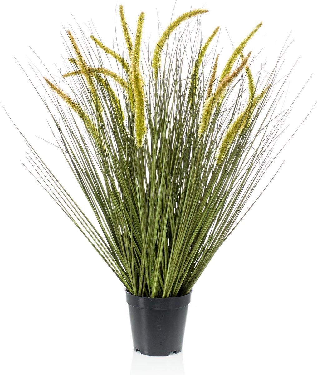 Emerald Kunstplant Kattenstaart Gras 70cm - Kunstplant voor binnen Groen