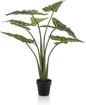 Emerald - Kunstplant Alocasia Frydek 100cm - Kunstplanten voor binnen