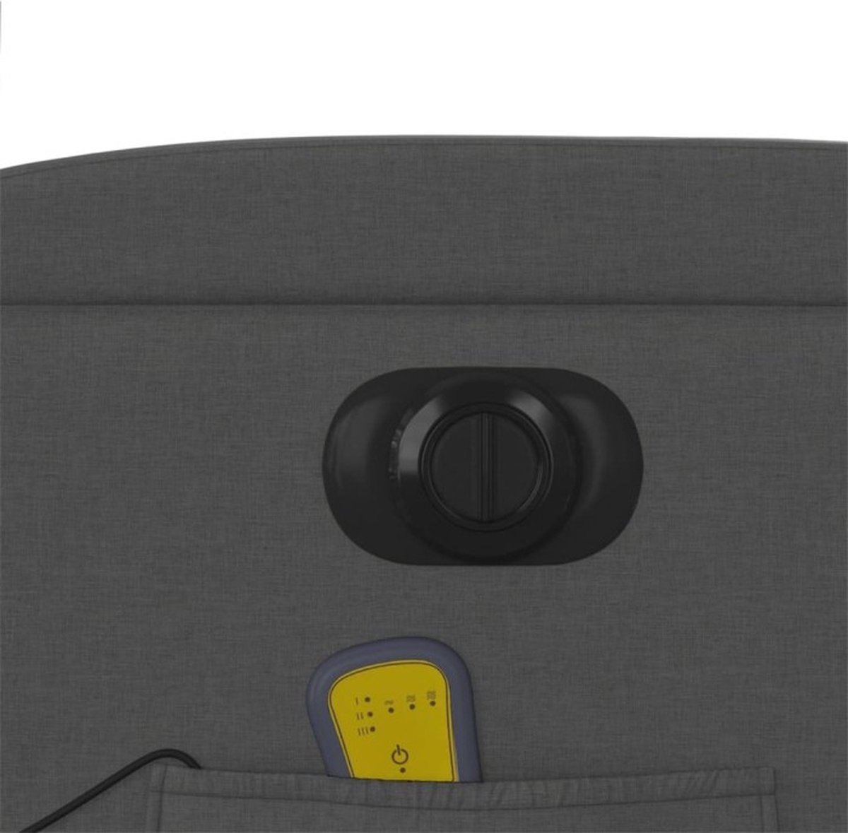 Afbeelding 2 van vidaXL Massagestoel Elektrisch Verstelbaar Donkergrijs