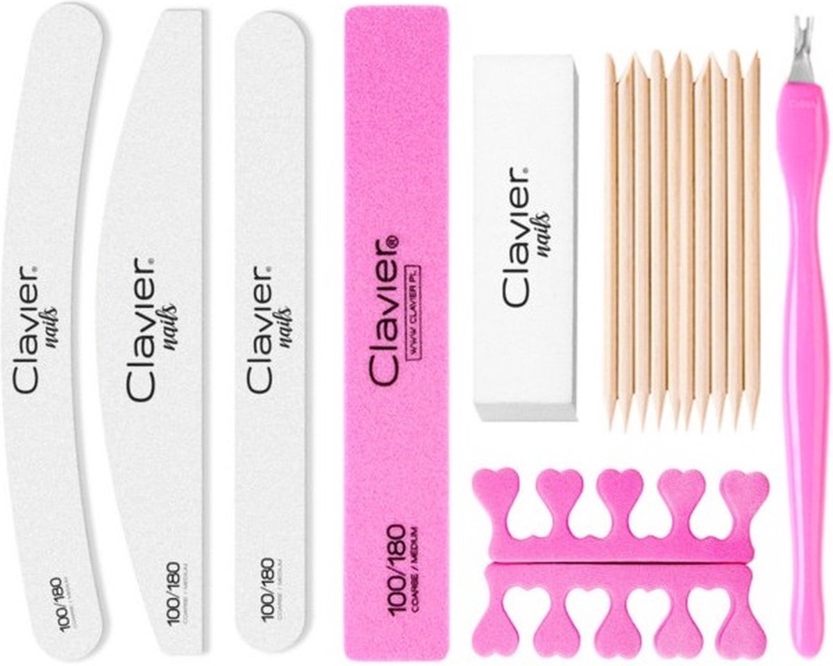 Goedkoopste Clavier Manicureset - 8 Delig - Pedicureset