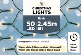 Lumineo - Kerstverlichting - op batterij - warm wit - buiten - 50 lampjes - boomverlichting
