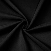 Nappe ronde en tissu de qualité Home Direct, 140 cm , Zwart
