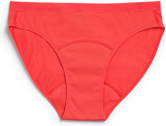 ImseVimse - Imse - tiener menstruatieondergoed - period underwear Bikini - matige menstruatie - M - 170/176 - rood