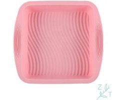 ZijTak - Vierkante bakvorm - siliconen - bakblik - roze
