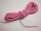 Superieur elastiek 1,5 mm - baby roze pastel - blister 5 m - koordelastiek - rond geschikt voor sieraden