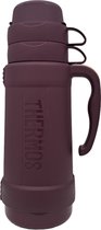 Thermos Eclipse Isoleerfles - Thermosfles - 1 liter - 2 drinkbekers - Paars