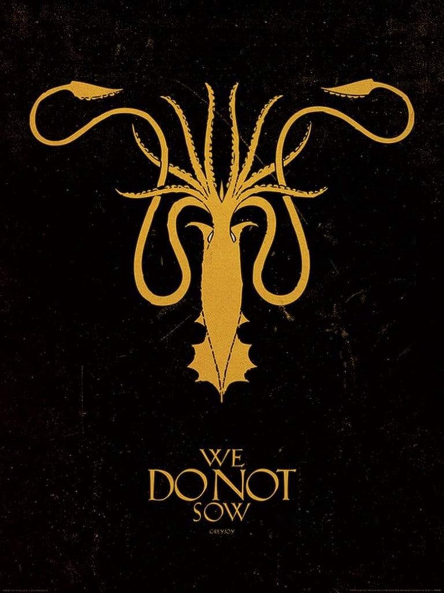 Pyramid Kunstdruk Game of Thrones - Greyjoy 60x80cm Divers
