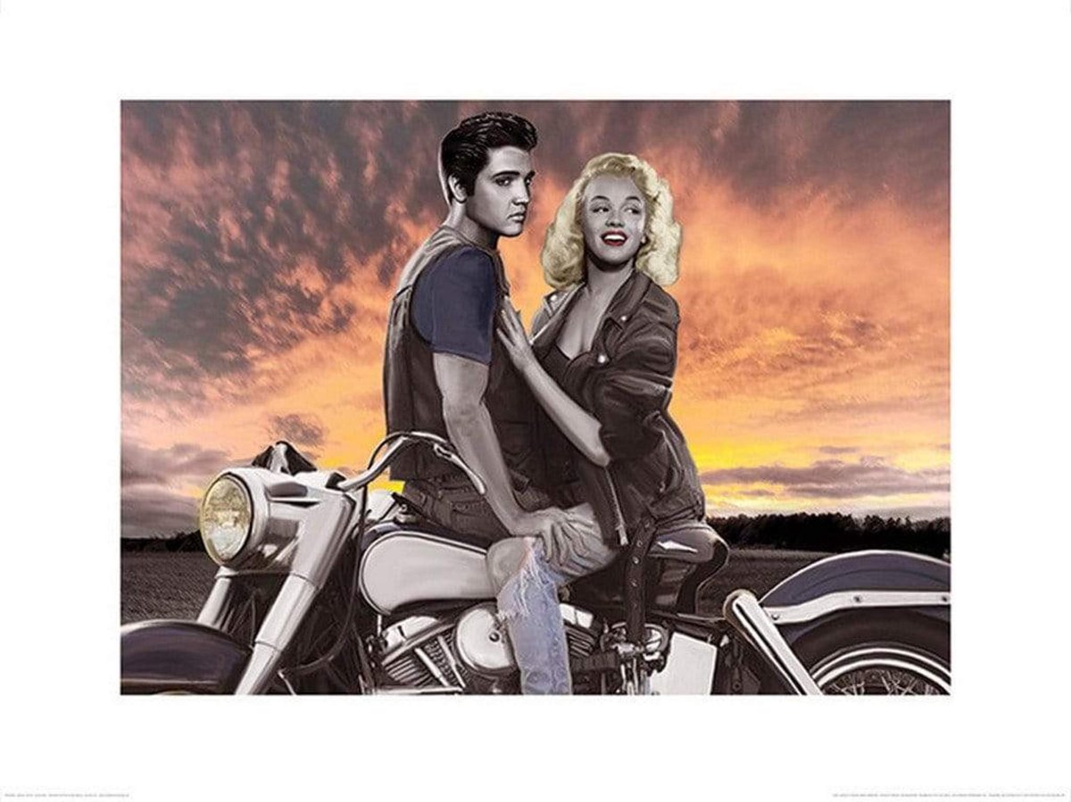 Pyramid Poster - Sunset Ride Joshua Nelson - 60 X 80 Cm - Multicolor Divers