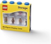 LEGO - Vitrine - voor Minifigures - 8 Vakken - Stapelbaar - Ophangbaar - RechthoekBlauw
