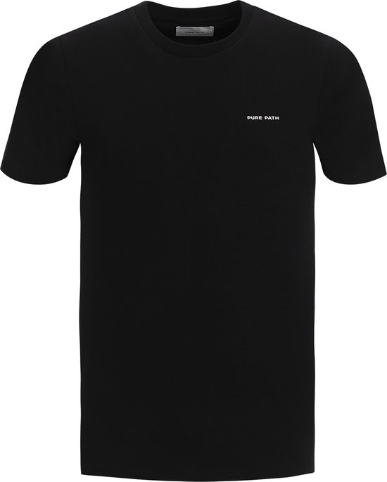 Purewhite - Heren Regular fit T-shirts Crewneck SS - Black - Maat M