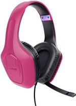 Trust GXT 415P Zirox - Bedrade Gaming Headset - voor PC, PS4, PS5, Xbox & Switch - Stereo - Roze