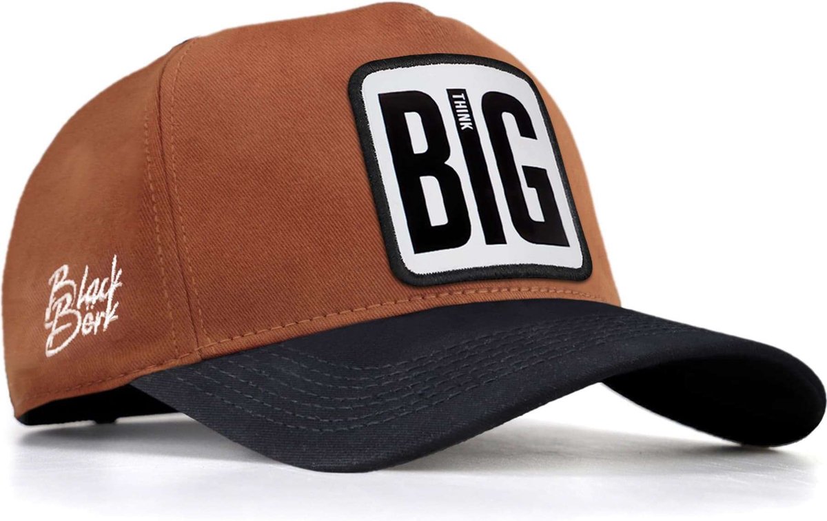 BlackBörk - V1 - Pet - Hoed - Heren Petten - Dames Petten - Camel/Donkerblauwe Baseball Cap