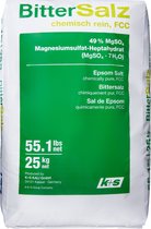 Epsom zout - Bitterzout - Magnesiumsulfaat 49% FCC (Food Grade)- Badzout - 25 kg - in zak - voetenbad