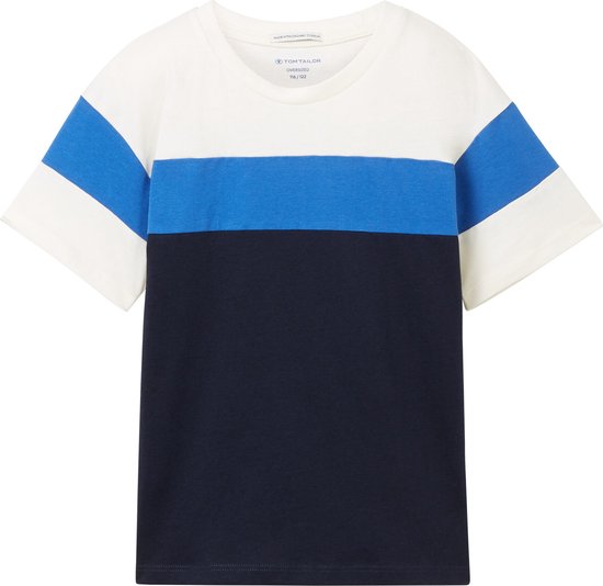 TOM TAILOR t-shirt oversize colorblock T-shirt Garçons - Taille 128/134