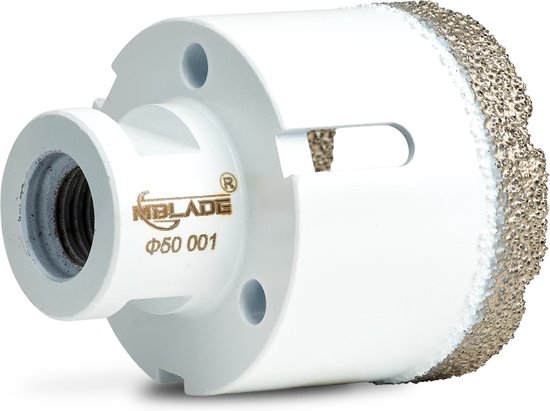 HIGHDRIL Diamant vingerfrees, 35 mm, diamantfasenfrees met M14-schroefdraad voor het vergroten en snijden van bestaande gaten in porselein, keramiek, marmer, graniet