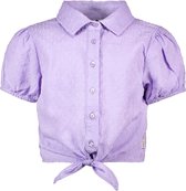 Meisjes blouse met knoop - Vajenne - Lt Lavender