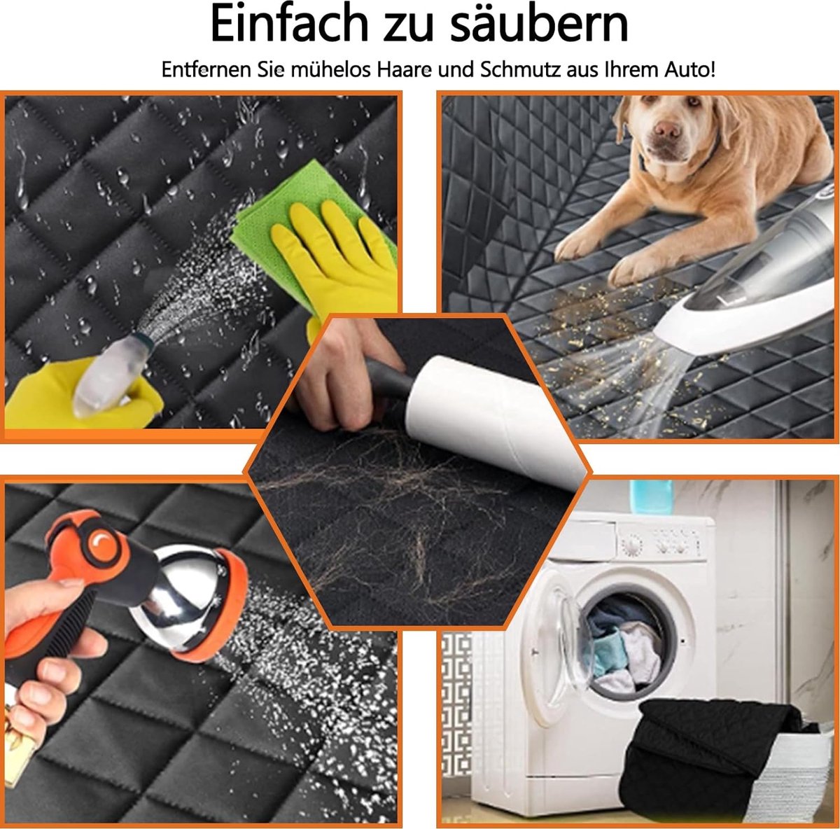 Autostoelhoezen Voor Honden, Hondendeken Voor De Achterbank Van De Auto Hondendeken Kofferbakbescherming Waterdicht En Antislip Grijs