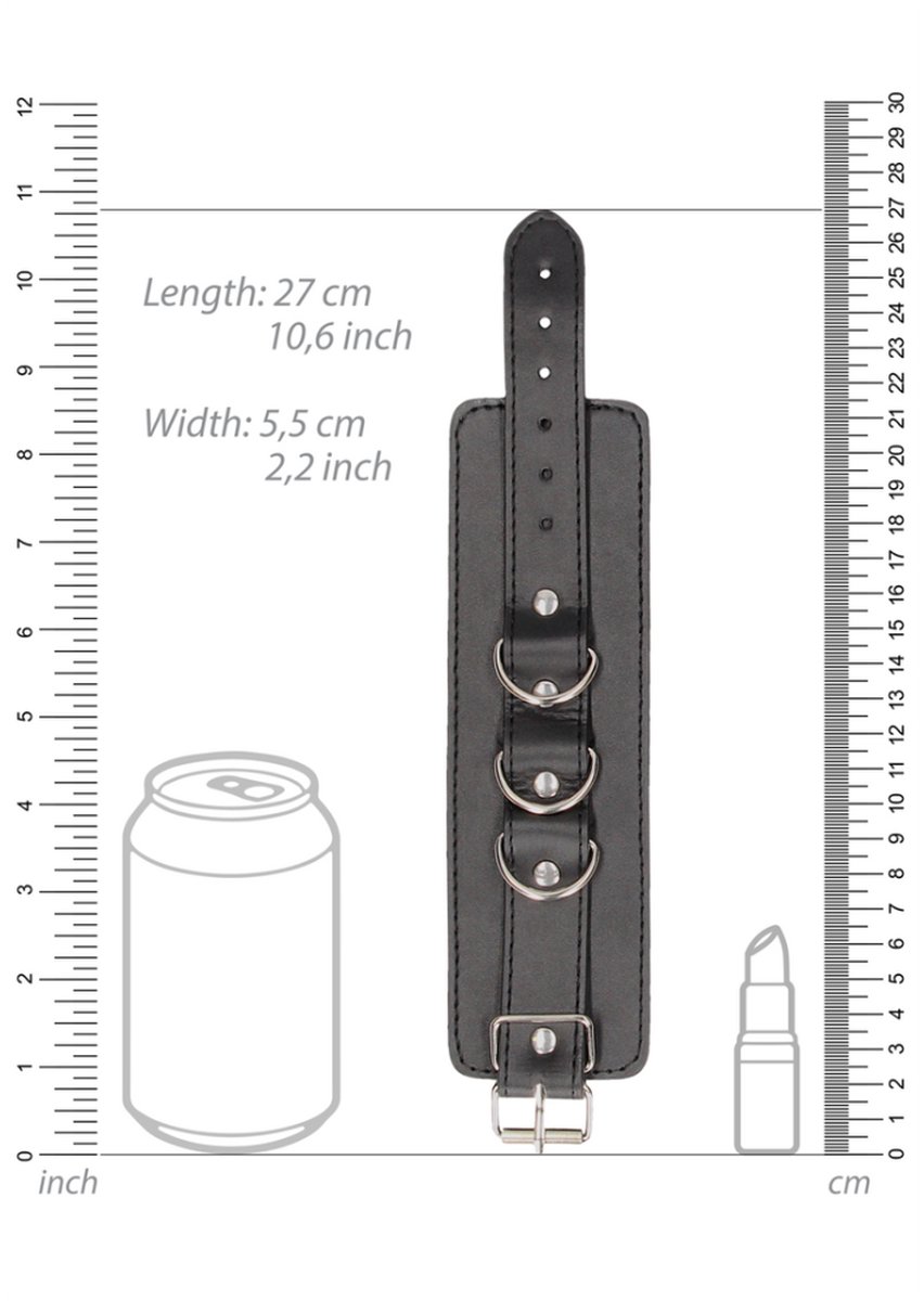 Goedkoopste Bonded Leather Hand or Ankle Cuffs - With Adjustable Straps