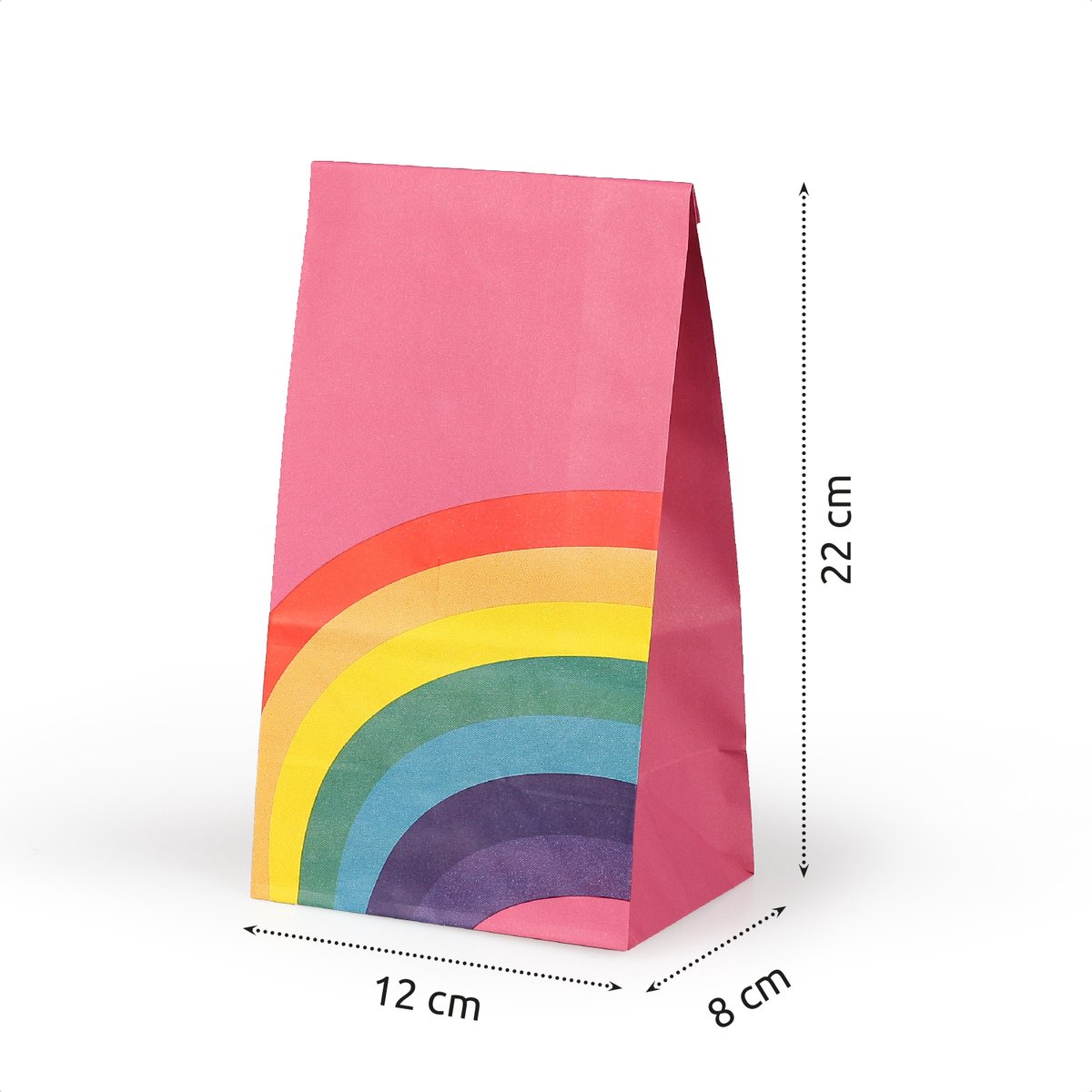 Isa's Friends® Uitdeelzakjes + Stickers - Regenboog - 40 stuks - Stevig Papier - Traktatie zakjes - Cadeauzakjes - Uitdeelzakjes Kinderfeestje — afbeelding 4