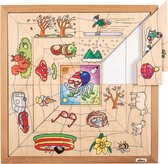 Puzzle de tri rotatif les quatre saisons - Jouets en bois - Puzzle en bois - Jouets éducatifs - Jouets pour enfants - Educo