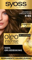 SYOSS Oleo Intense - 4-60 Goudbruin - Permanente haarverf - Haarkleuring - 1 stuk