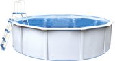 Interhiva Zwembad Sint Maarten rond 550 x 120 cm diep - Stalen zwembad - Inclusief filterinstallatie