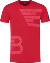 Ballin Amsterdam - Heren Regular fit T-shirts Crewneck SS - Red - Maat M