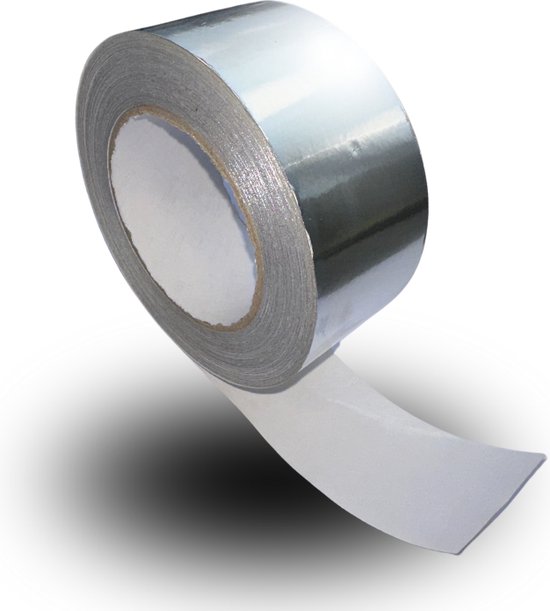 Kortpack - Aluminium Tape 50mm breed x 50mtr lang - 1 rol Kortpack - Aluminium Tape 50mm breed x 50mtr lang - 1 rol