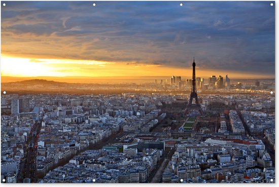 Parijs - Skyline - Zon - Tuinposter