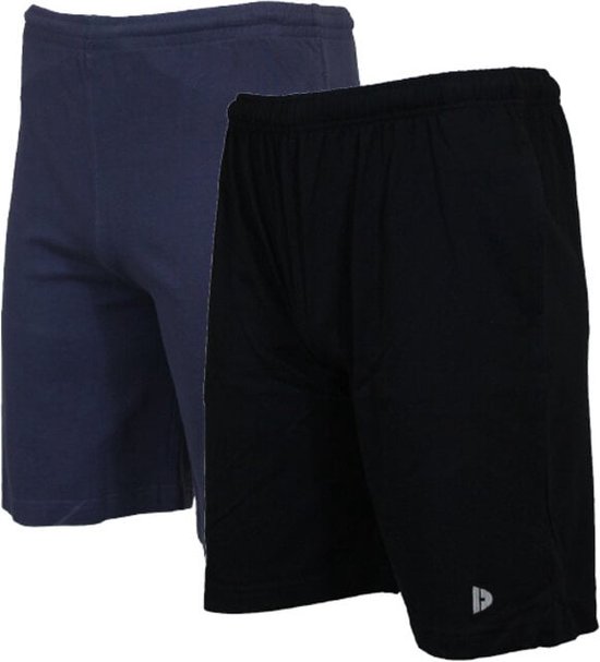 2-Pack Donnay Ess. joggingshort Roy - Sportshort - maat L - Black/Navy (919)