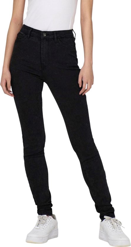 Only Jeans Onlrose Hw Skinny Dnm Gua256 Noos 15315352 Washed Black Dames Maat - W28 X L30
