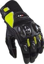 LS2 Handschoenen LS2 Spark II leather zwart / fluor geel maat XXL - motor handschoenen - scooter handschoenen