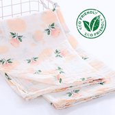 BoefieBoef Rose Red Large XL Tissu hydrophile bébé - Bambou écologique durable | Emmaillotage, tissu d'emmaillotage, couche hydrophile et couverture pour bébé - Blanc